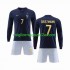 Maglia Francia Griezmann 7 Bambino Casa Divisa Mondiali 2022 Manica Lunga