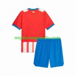 Maglia Girona Bambino Casa Divisa 2023-2024 Manica Corta