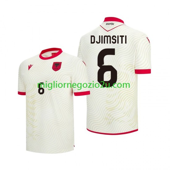 Maglia Albania Berat Djimsiti 6 Uomo Trasferta Divisa Mondiali 2026 Manica Corta