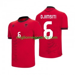 Maglia Albania Berat Djimsiti 6 Uomo Casa Divisa Mondiali 2026 Manica Corta
