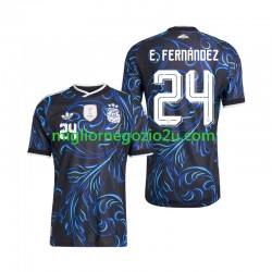 Maglia Argentina Enzo Fernandez 24 Uomo Trasferta Divisa Mondiali 2026 Manica Corta