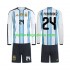 Maglia Argentina Enzo Fernandez 24 Bambino Casa Divisa Mondiali 2026 Manica Lunga