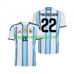 Maglia Argentina Franco Mastantuono 22 Uomo Casa Divisa Mondiali 2026 Manica Corta