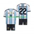 Maglia Argentina Franco Mastantuono 22 Bambino Casa Divisa Mondiali 2026 Manica Corta