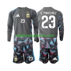 Maglia Argentina Emiliano Martinez 23 Portiere Bambino Casa Divisa Mondiali 2026 Manica Lunga