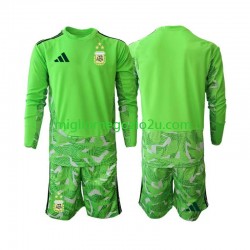 Maglia Argentina Portiere Bambino Terza Divisa Mondiali 2026 Manica Lunga