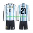 Maglia Argentina Jose Manuel Lopez 21 Bambino Casa Divisa Mondiali 2026 Manica Lunga