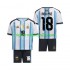 Maglia Argentina Nico Paz 18 Bambino Casa Divisa Mondiali 2026 Manica Corta