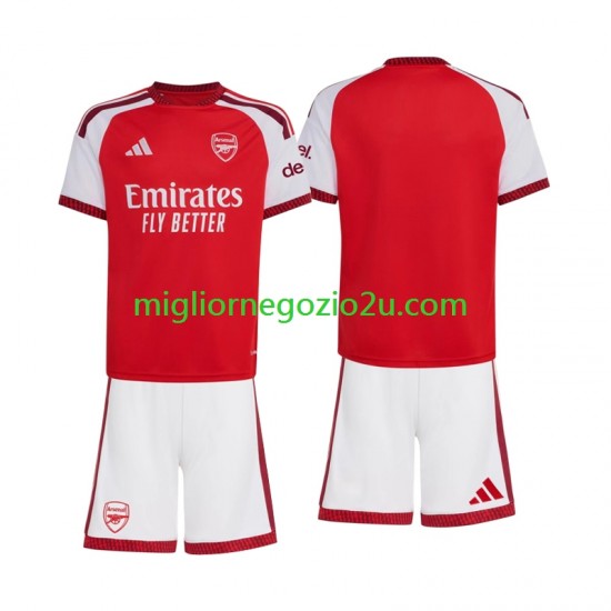 Maglia Arsenal Bambino Casa Divisa 2026-2027 Manica Corta
