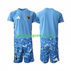 Maglia Belgio Portiere Bambino Casa Divisa Mondiali 2026 Manica Corta
