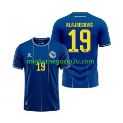 Maglia Bosnia Erzegovina Kerim Alajbegovic 19 Uomo Casa Divisa Mondiali 2026 Manica Corta