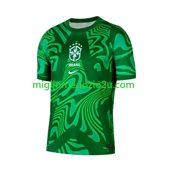 Maglia Brasile Portiere Uomo Trasferta Divisa Mondiali 2026 Manica Corta
