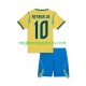 Maglia Brasile Neymar JR 10 Bambino Casa Divisa Mondiali 2026 Manica Corta
