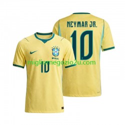 Maglia Brasile Neymar JR 10 Uomo Casa Divisa Mondiali 2026 Manica Corta