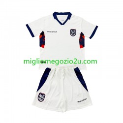 Maglia Ecuador Bambino Terza Divisa Mondiali 2026 Manica Corta