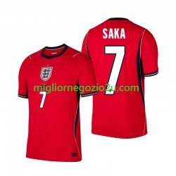 Maglia Inghilterra Bukayo Saka 7 Uomo Trasferta Divisa Mondiali 2026 Manica Corta