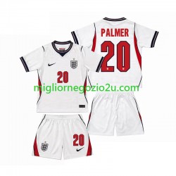 Maglia Inghilterra Cole Palmer 20 Bambino Casa Divisa Mondiali 2026 Manica Corta