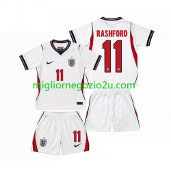 Maglia Inghilterra Marcus Rashford 11 Bambino Casa Divisa Mondiali 2026 Manica Corta