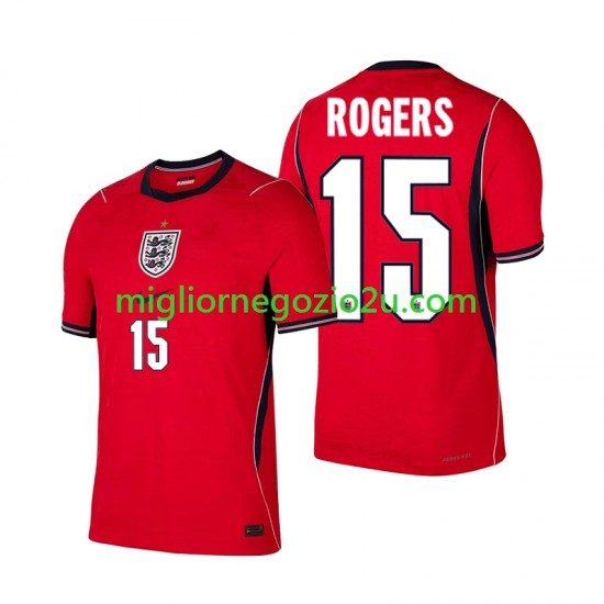 Maglia Inghilterra Morgan Rogers 15 Uomo Trasferta Divisa Mondiali 2026 Manica Corta