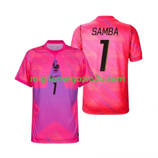 Maglia Francia Brice Samba 1 Portiere Uomo Trasferta Divisa Mondiali 2026 Manica Corta