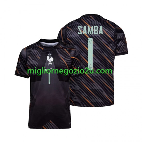 Maglia Francia Brice Samba 1 Portiere Uomo Casa Divisa Mondiali 2026 Manica Corta