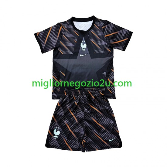 Maglia Francia Portiere Bambino Casa Divisa Mondiali 2026 Manica Corta