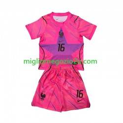 Maglia Francia Mike Maignan 16 Portiere Bambino Trasferta Divisa Mondiali 2026 Manica Corta