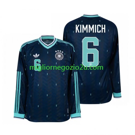 Maglia Germania Joshua Kimmich 6 Uomo Trasferta Divisa Mondiali 2026 Manica Lunga
