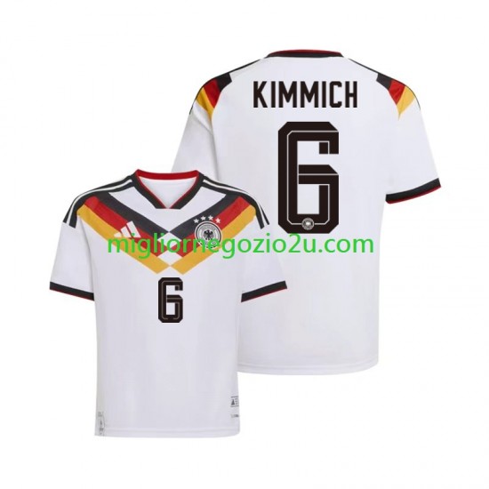 Maglia Germania Joshua Kimmich 6 Uomo Casa Divisa Mondiali 2026 Manica Corta