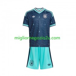 Maglia Germania Bambino Trasferta Divisa Mondiali 2026 Manica Corta