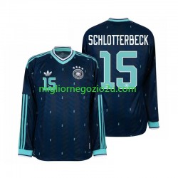 Maglia Germania Nico Schlotterbeck 15 Uomo Trasferta Divisa Mondiali 2026 Manica Lunga