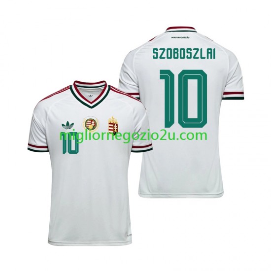 Maglia Ungheria Dominik Szoboszlai 10 Uomo Trasferta Divisa Mondiali 2026 Manica Corta