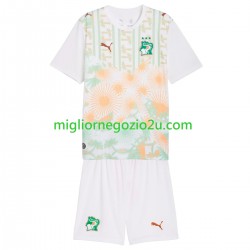 Maglia Costa d'Avorio Bambino Trasferta Divisa Mondiali 2026 Manica Corta