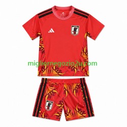 Maglia Giappone Portiere Bambino Casa Divisa Mondiali 2026 Manica Corta