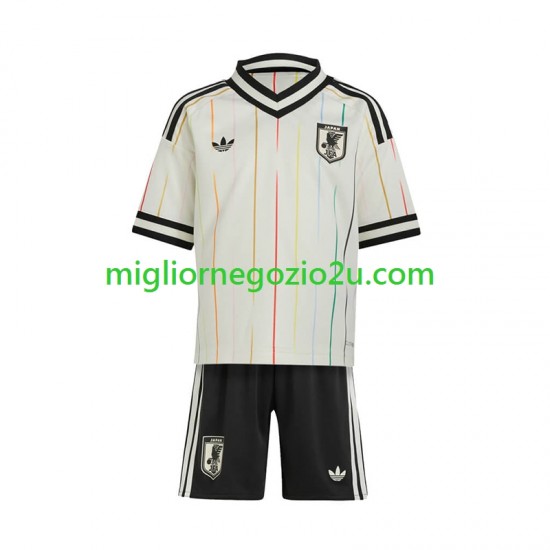 Maglia Giappone Bambino Trasferta Divisa Mondiali 2026 Manica Corta