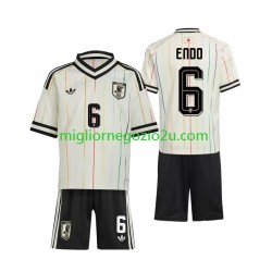Maglia Giappone Wataru Endo 6 Bambino Trasferta Divisa Mondiali 2026 Manica Corta