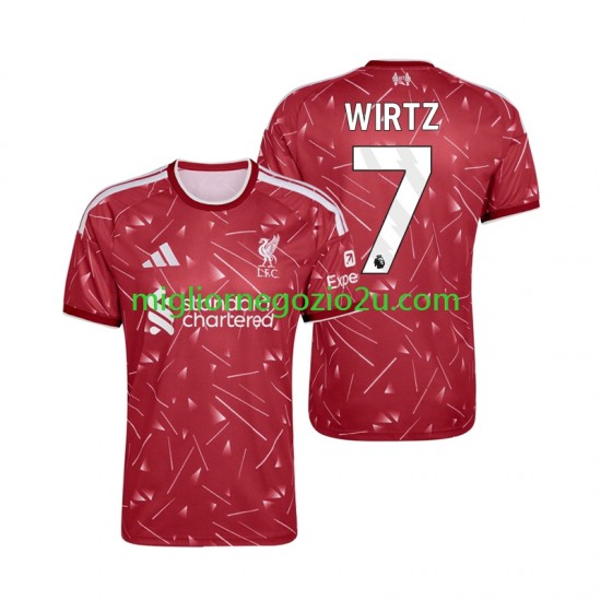 Maglia Liverpool Florian Wirtz 7 Uomo Casa Divisa 2026-2027 Manica Corta