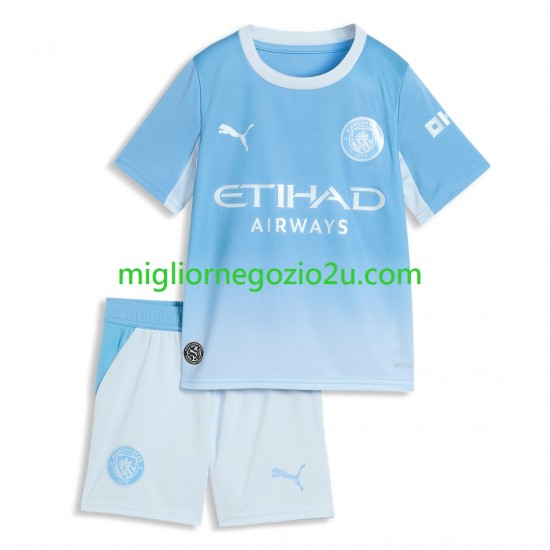 Maglia Manchester City Bambino Casa Divisa 2026-2027 Manica Corta