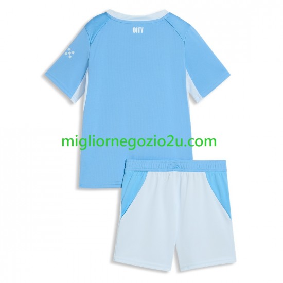 Maglia Manchester City Bambino Casa Divisa 2026-2027 Manica Corta
