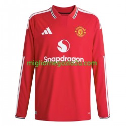 Maglia Manchester United Uomo Casa Divisa 2026-2027 Manica Lunga