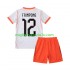 Maglia Paesi Bassi Jeremie Frimpong 12 Bambino Trasferta Divisa Mondiali 2026 Manica Corta