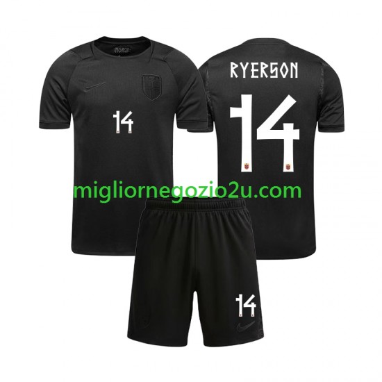 Maglia Norvegia Julian Ryerson 14 Bambino Trasferta Divisa Mondiali 2026 Manica Corta