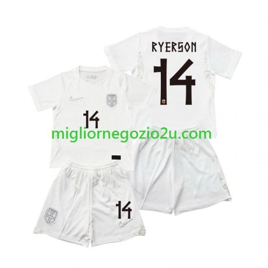Maglia Norvegia Julian Ryerson 14 Bambino Terza Divisa Mondiali 2026 Manica Corta