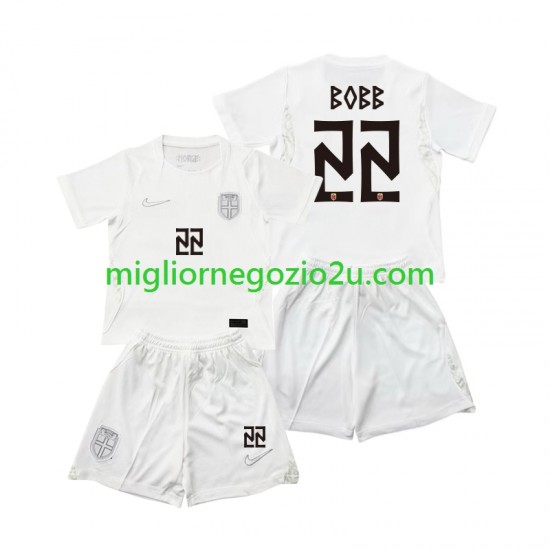 Maglia Norvegia Oscar Bobb 22 Bambino Terza Divisa Mondiali 2026 Manica Corta