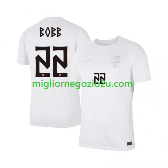 Maglia Norvegia Oscar Bobb 22 Uomo Terza Divisa Mondiali 2026 Manica Corta