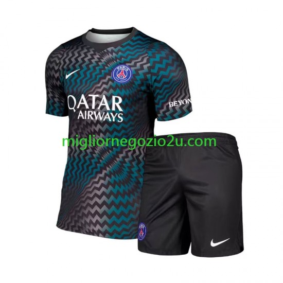 Maglia Paris Saint-Germain Portiere Bambino Casa Divisa 2026-2027 Manica Corta