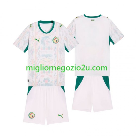 Maglia Senegal Bambino Casa Divisa 2026 2027 Manica Corta