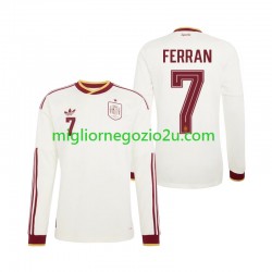 Maglia Spagna Ferran Torres 7 Uomo Trasferta Divisa Mondiali 2026 Manica Lunga