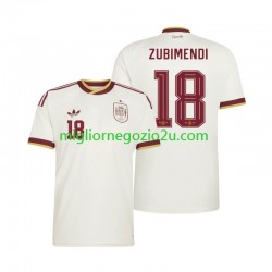 Maglia Spagna Martin Zubimendi 18 Uomo Trasferta Divisa Mondiali 2026 Manica Corta