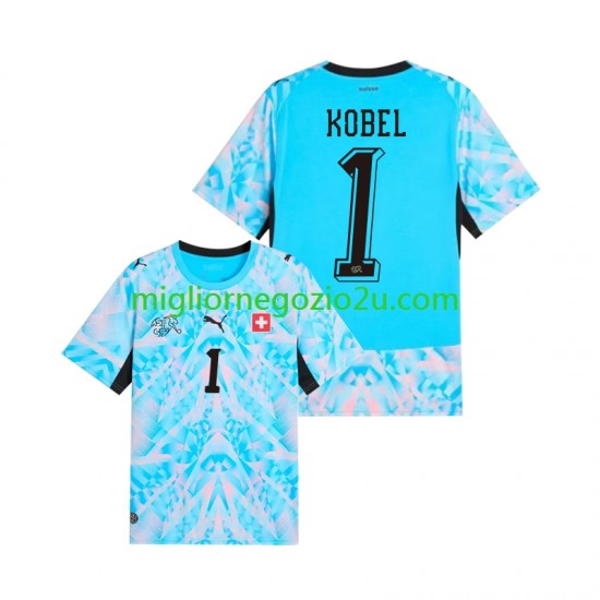 Maglia Svizzera Gregor Kobel 1 Portiere Uomo Casa Divisa Mondiali 2026 Manica Corta